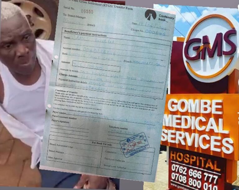 EXPOSED! NASSER-ROAD MAN JAMES LUBEGA WHO STAGED A STUNT TO CON MILLIONS FROM GOMBE MEDICAL SERVICES BOSS, DIES IN OWN MOVIE